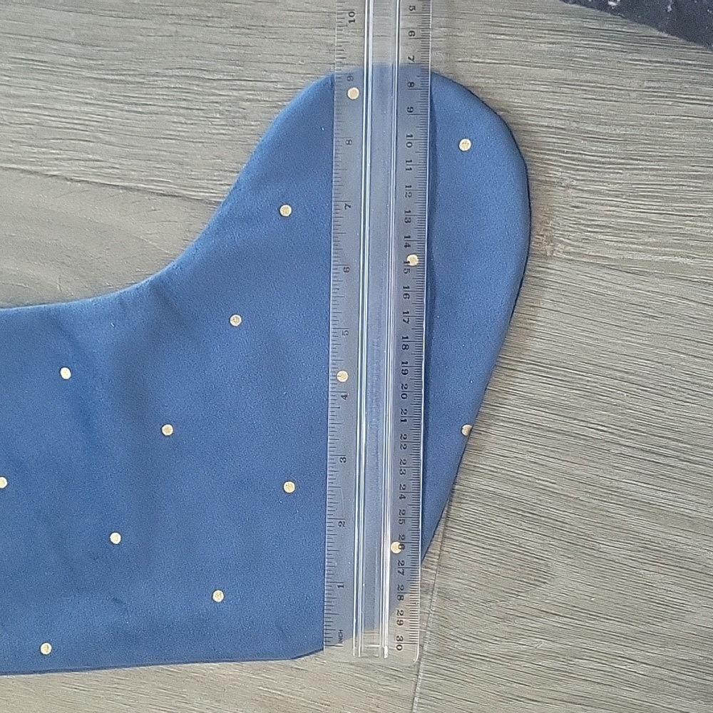 Navy & Gold Stocking NWT - Picture 4 of 6